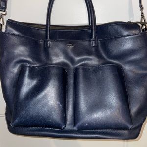 Large Navy Purse with laptop slot